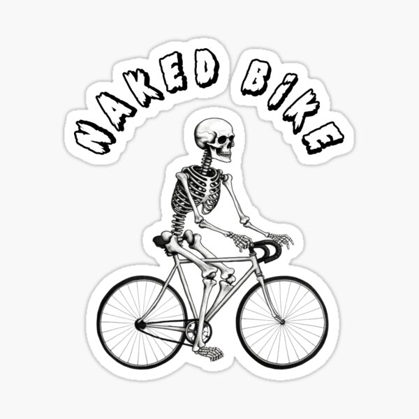 SMALL SKELETON CYCLIST STICKERS —  – The