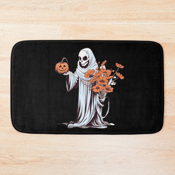Item preview, Vintage Floral Ghost Halloween with Pumpkin designed and sold by ArtFromBeyond.