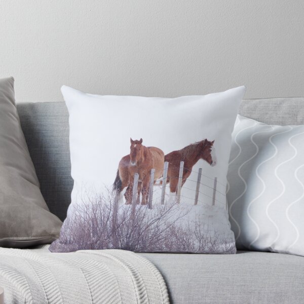 Item preview, Two Horses in the Snow designed and sold by Alyce Taylor.