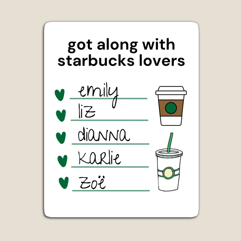 Starbucks Lovers Sticker – Enchanted on Main