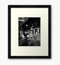Night Taxi, Old Havana, Cuba Framed Print
