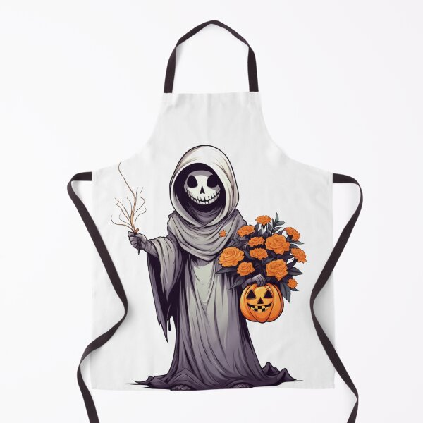 Item preview, Vintage Floral Ghost Halloween with Pumpkin designed and sold by ArtFromBeyond.