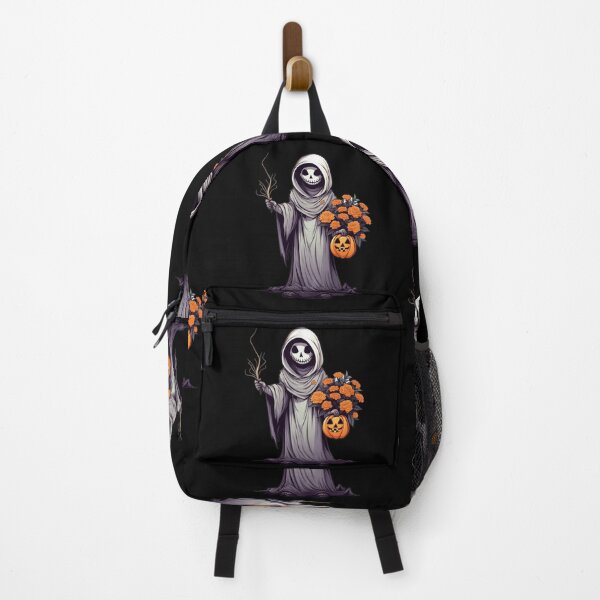 Item preview, Vintage Floral Ghost Halloween with Pumpkin designed and sold by ArtFromBeyond.