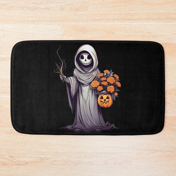 Item preview, Vintage Floral Ghost Halloween with Pumpkin designed and sold by ArtFromBeyond.