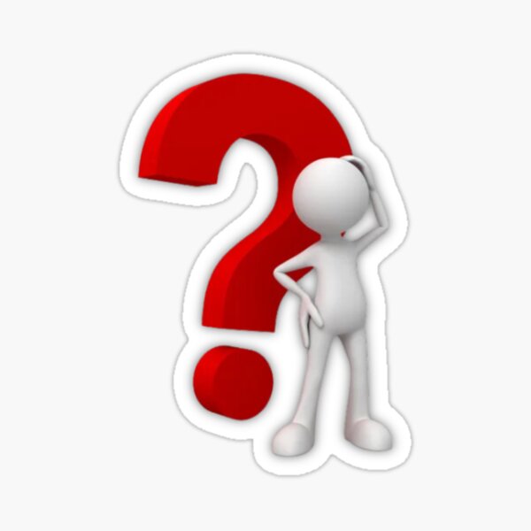 question mark dog meme Sticker for Sale by BoomerStickers