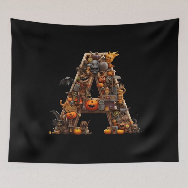 Item preview, Letter A Halloween Initial designed and sold by EnigmaStitcher.
