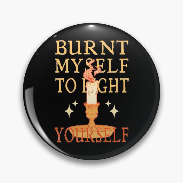 Item preview, Burnt Myself to Light Yourself | Lit Candle designed and sold by ObsidianDaz.
