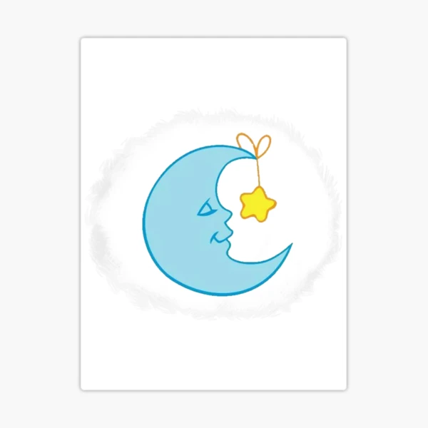 Bedtime carebear Sticker for Sale by EmmaFitzy