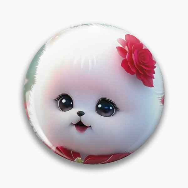 Item preview, white cute cat designed and sold by sbrstore.