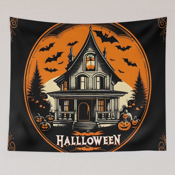 Item preview, Haunted House Halloween designed and sold by OMonstroCurio.