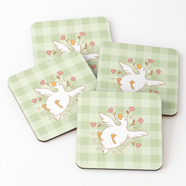 Item preview, Sleepy Duck - Green Gingham  designed and sold by KittyStrand.