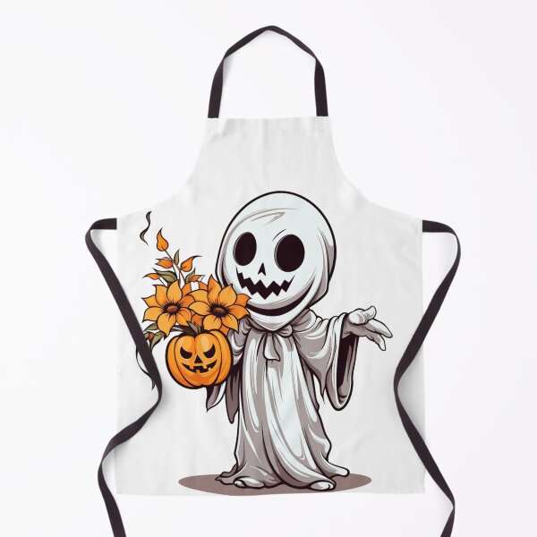 Item preview, Vintage Floral Ghost Halloween with Pumpkin designed and sold by ArtFromBeyond.