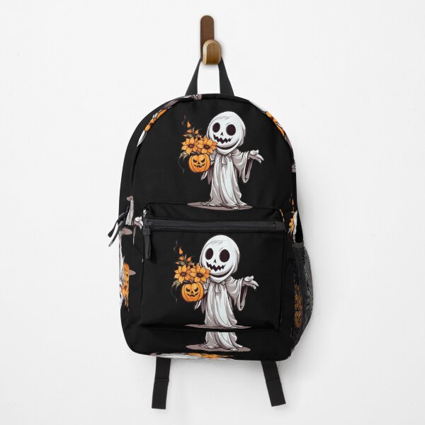 Item preview, Vintage Floral Ghost Halloween with Pumpkin designed and sold by ArtFromBeyond.