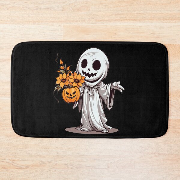 Item preview, Vintage Floral Ghost Halloween with Pumpkin designed and sold by ArtFromBeyond.