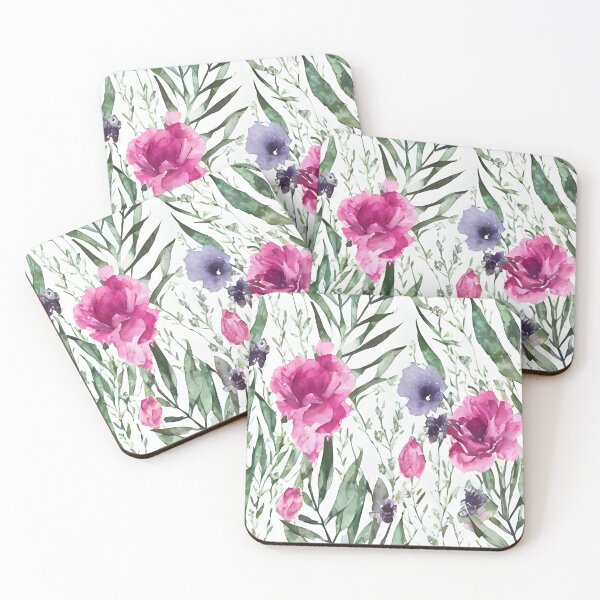 Item preview, Watercolor Wildflowers designed and sold by Poetic Patterns Studio.