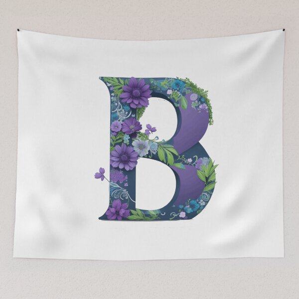 Item preview, Letter B art floral designed and sold by Kodchaporn-P.