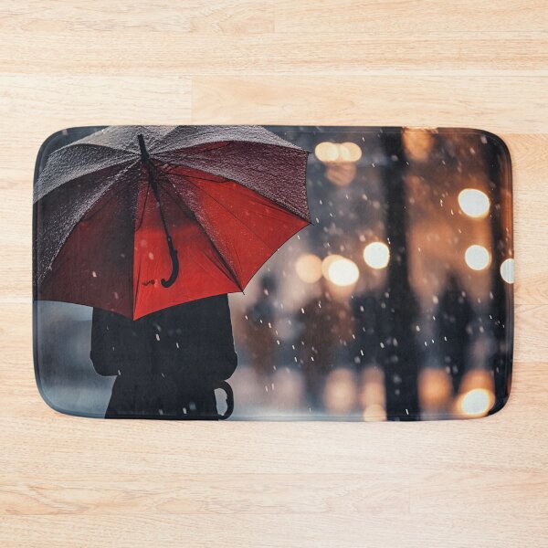 Item preview, Winter red umbrella print designed and sold by dcrc.