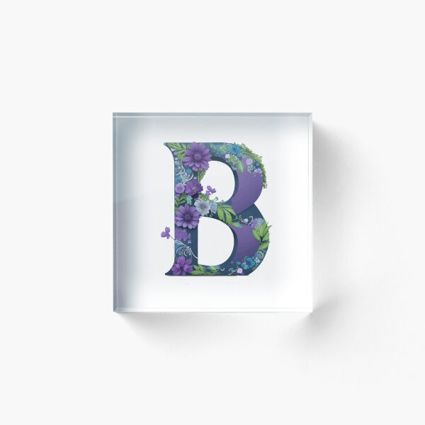 Item preview, Letter B art floral designed and sold by Kodchaporn-P.