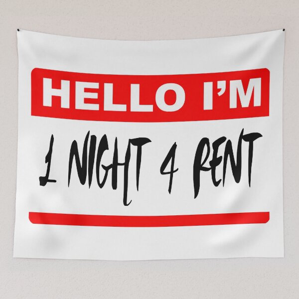 Item preview, I Am 1 Night 4 Rent; designed and sold by StickerApe.