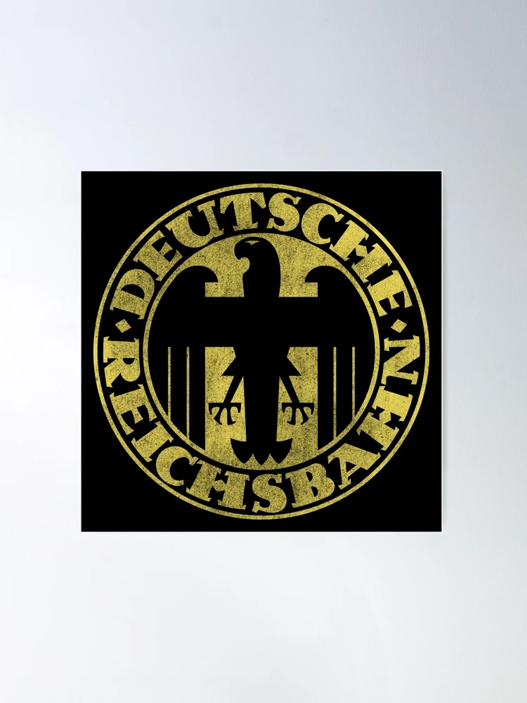 Deutsche Reichsbahn German Steam Railway Monogram Logo
