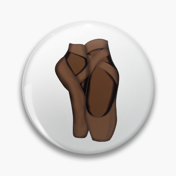 Item preview, Brown Pointe shoes on feet designed and sold by threadconnect.