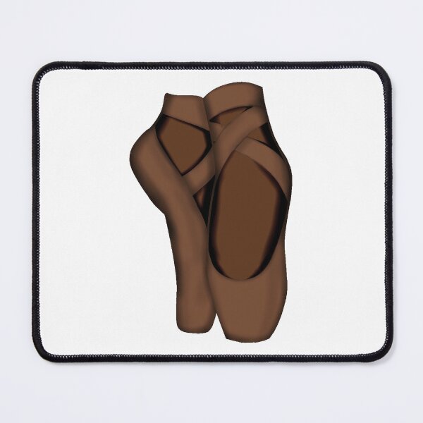 Item preview, Brown Pointe shoes on feet designed and sold by threadconnect.