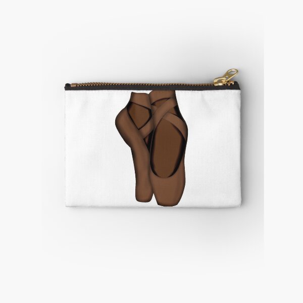Item preview, Brown Pointe shoes on feet designed and sold by threadconnect.