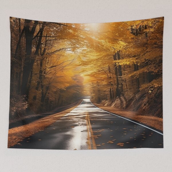 Item preview, Stunning Fall country road print designed and sold by dcrc.