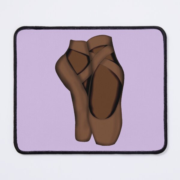 Item preview, Brown Pointe shoes on feet on lavender designed and sold by threadconnect.
