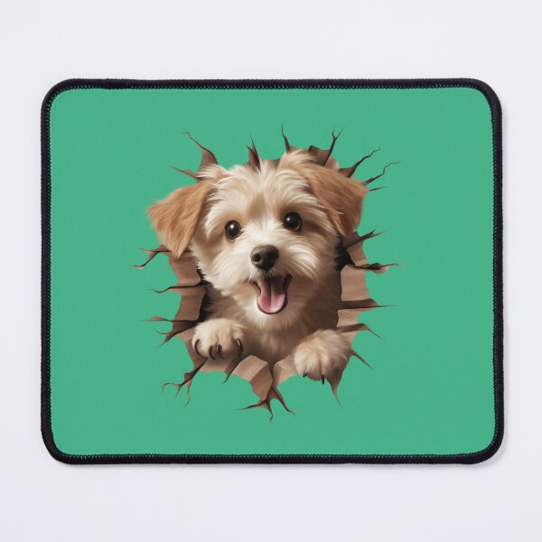Item preview, Maltese Dog breed Popping Out of The Wall #6 designed and sold by DogDigiArt.