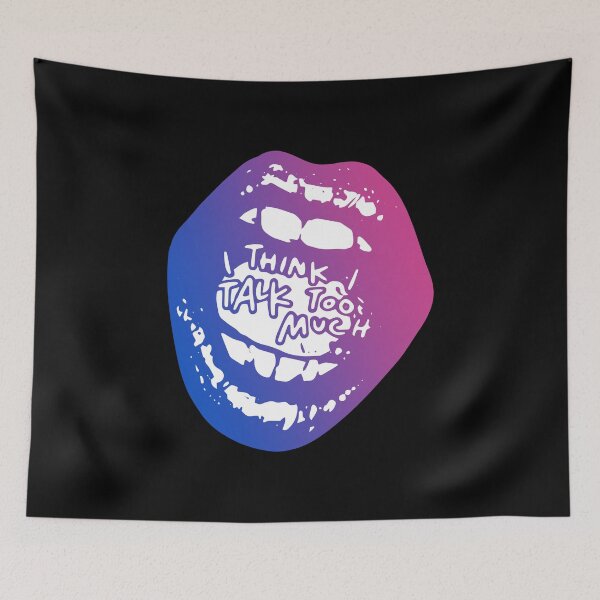Item preview,  Talk Too Much Bisexual Pride Flag  designed and sold by sarascoprox.