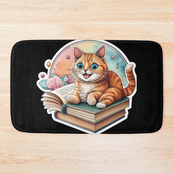 Item preview, Cat Reads Book designed and sold by TrendyPalette.