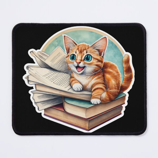 Item preview, Cat Reads Book designed and sold by TrendyPalette.
