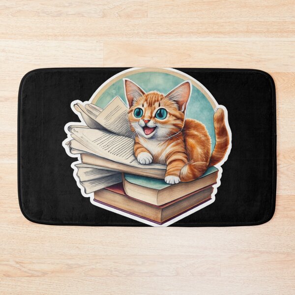 Item preview, Cat Reads Book designed and sold by TrendyPalette.