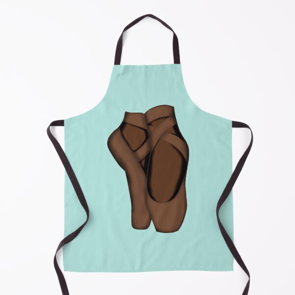 Item preview, Brown Pointe shoes on feet on aqua designed and sold by threadconnect.