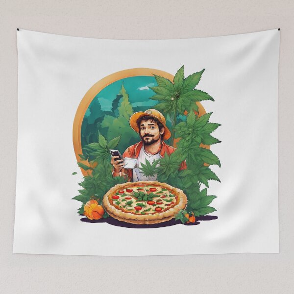 Item preview, Pizza and Weed - Order Today Fresh! Doubles Stuffed Crust designed and sold by wojysmokes.