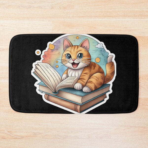 Item preview, Cat Reads Book designed and sold by TrendyPalette.