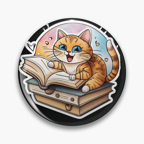 Item preview, Cat Reads Book designed and sold by TrendyPalette.
