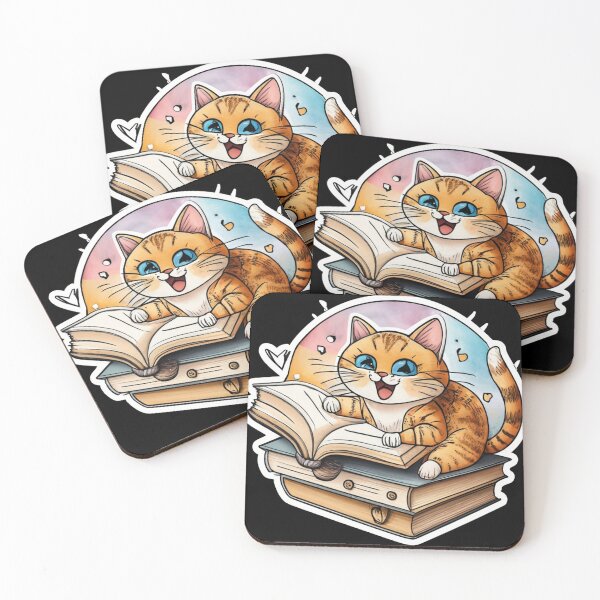 Item preview, Cat Reads Book designed and sold by TrendyPalette.
