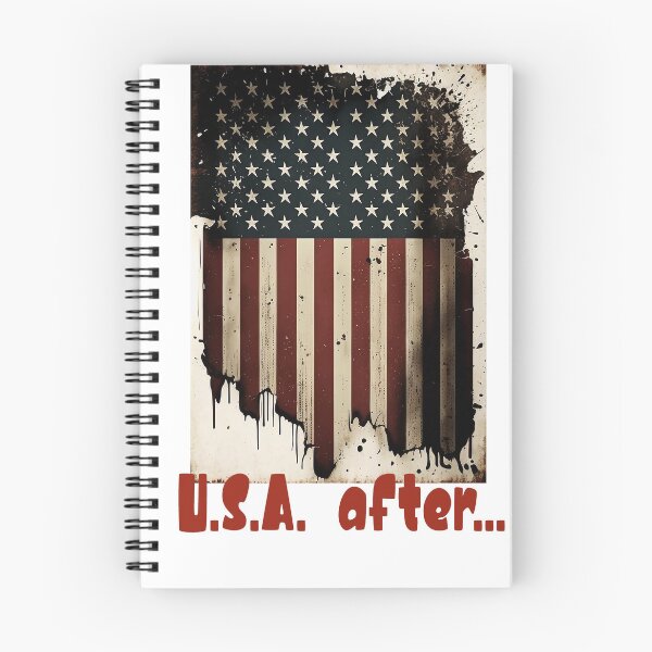 Item preview, United States flag with the inscription "USA After stickers and t-shirt designed and sold by Mickeymouse2023.