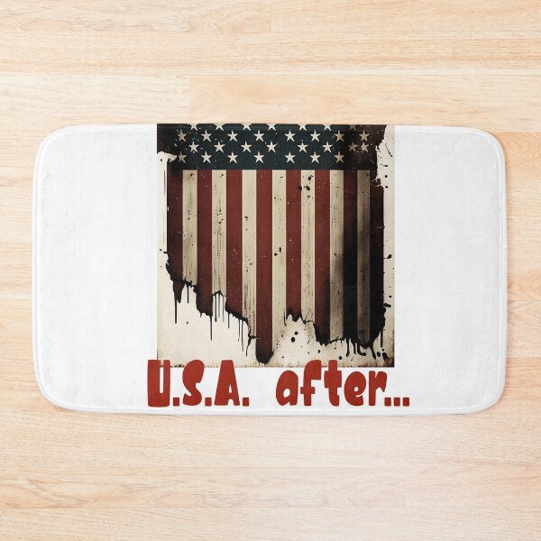 Item preview, United States flag with the inscription "USA After stickers and t-shirt designed and sold by Mickeymouse2023.