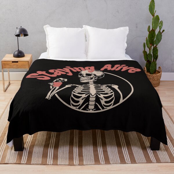 Item preview, Staying Alive Coffee Sweatshirt, Halloween Shirt, Fall Sweatshirt, Trendy Sweatshirt, Vintage T Shirt, Coffee Shirt, by DAM Creative, designed and sold by DAM Creative ⭐⭐⭐⭐⭐.