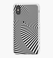 A black and white optical illusion iPhone Case/Skin