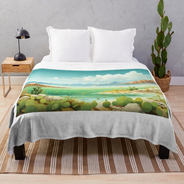 Item preview,  Desert Beach Landscape Mexico designed and sold by ColorFlowArt.