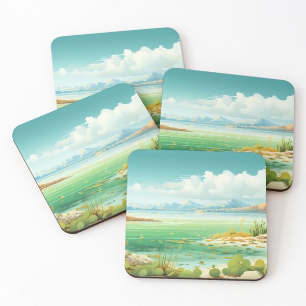 Item preview,  Desert Beach Landscape Mexico designed and sold by ColorFlowArt.