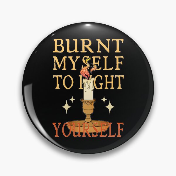 Item preview, Burnt Myself to Light Yourself | Lit Candle designed and sold by ObsidianDaz.
