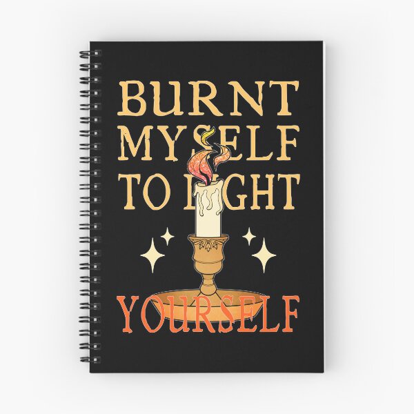 Item preview, Burnt Myself to Light Yourself | Lit Candle designed and sold by ObsidianDaz.