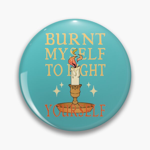 Item preview, Burnt Myself to Light Yourself | Lit Candle designed and sold by ObsidianDaz.