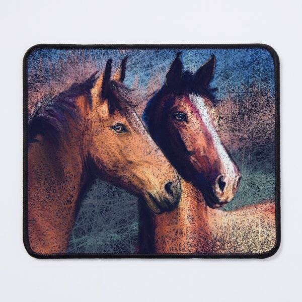 Item preview, 2 Horses, friendship, gift for her, gift for him, teens designed and sold by MidnightARTing.