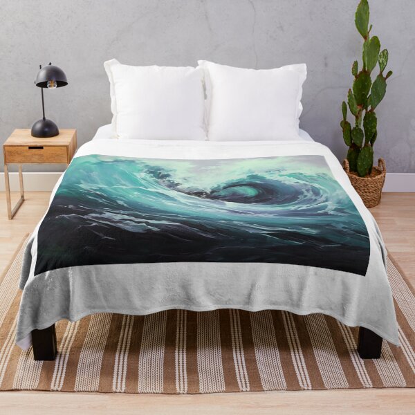Item preview, Abstract Modern Blue Wave designed and sold by ColorFlowArt.